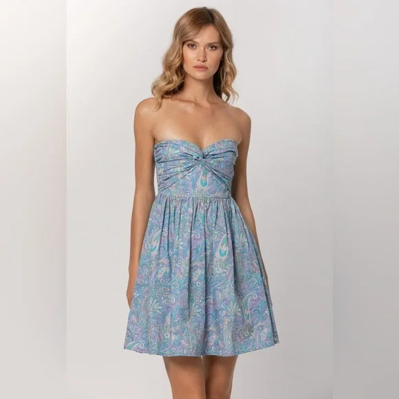 Lusana Melody Mini Dress in Akila Color Size Small NWT - Picture 2 of 6